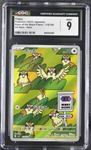 2023 Pokemon Japanese Ruler of the Black Flame Pidgey #118 CGC 9