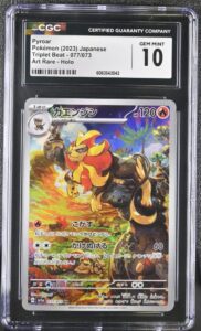 2023 Pokemon Japanese Triplet Beat Pyroar #077 CGC 10