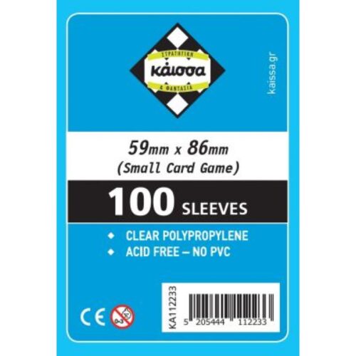 Sleeves 59x86mm (Small Card Game)