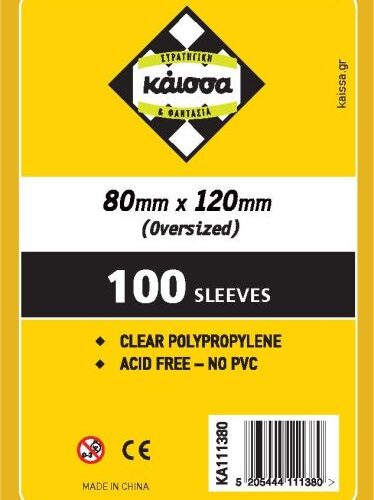 Sleeves 80x120mm (Oversized)